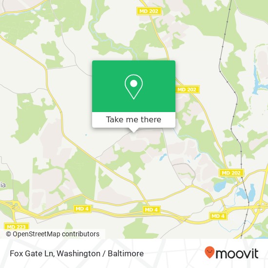 Fox Gate Ln, Upper Marlboro, MD 20772 map