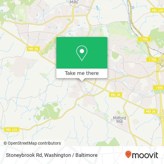 Stoneybrook Rd, Randallstown, MD 21133 map