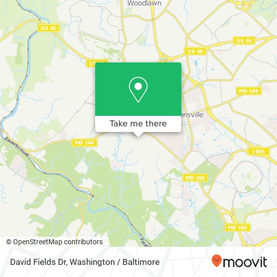 Mapa de David Fields Dr, 104 Montrose Ave Catonsville, MD 21228