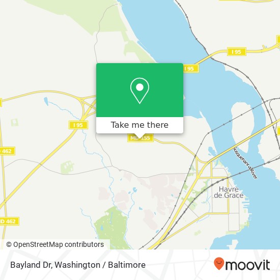 Mapa de Bayland Dr, Havre de Grace, MD 21078