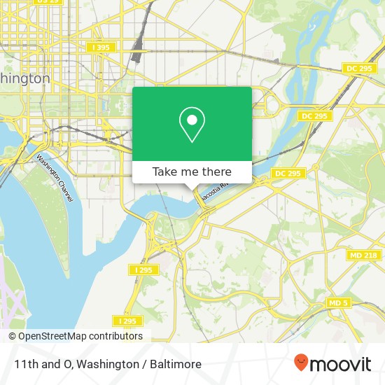 11th and O, Washington, DC 20003 map