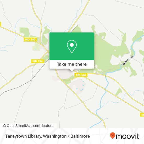 Taneytown Library map