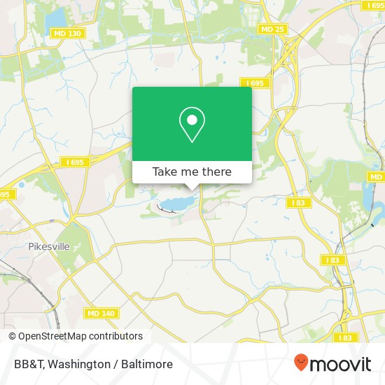 Mapa de BB&T, 2530 Quarry Lake Dr