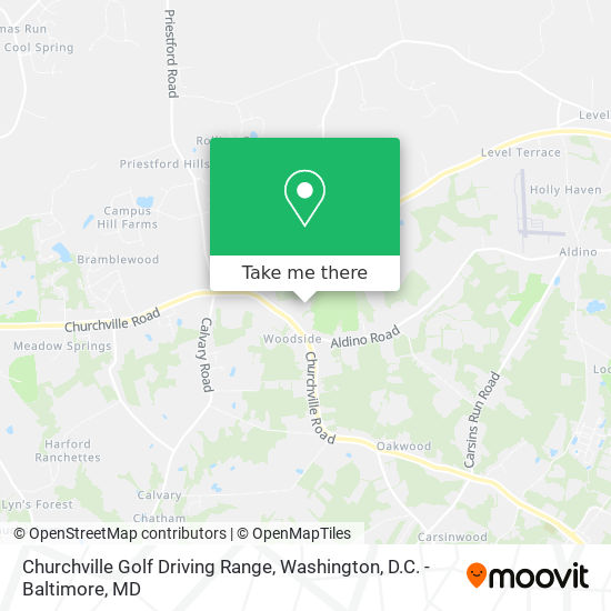 Mapa de Churchville Golf Driving Range