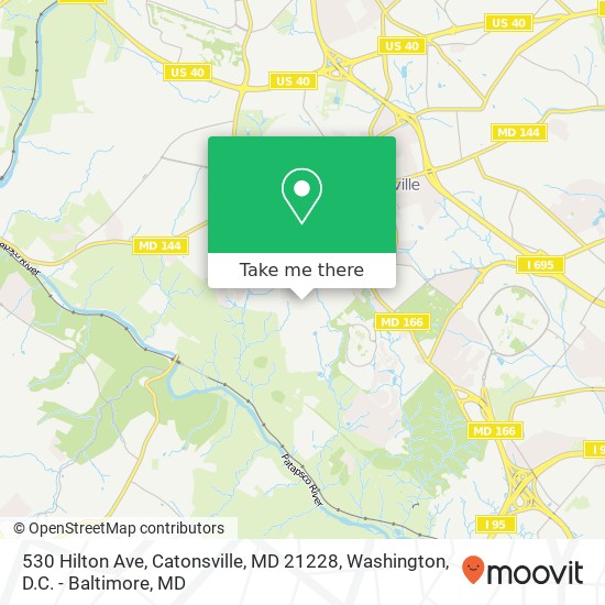 Mapa de 530 Hilton Ave, Catonsville, MD 21228
