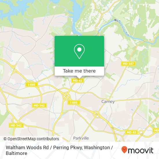 Waltham Woods Rd / Perring Pkwy, Parkville, MD 21234 map