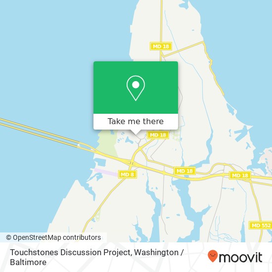 Mapa de Touchstones Discussion Project, 143 Log Canoe Cir