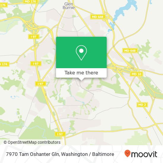 Mapa de 7970 Tam Oshanter Gln, Glen Burnie, MD 21061