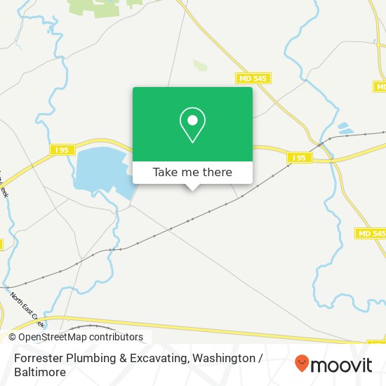 Mapa de Forrester Plumbing & Excavating, 380 S Simpers Rd