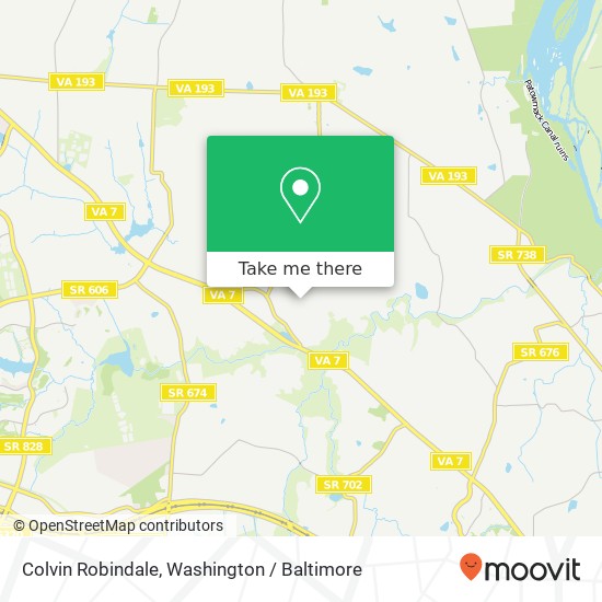 Colvin Robindale, Great Falls, VA 22066 map