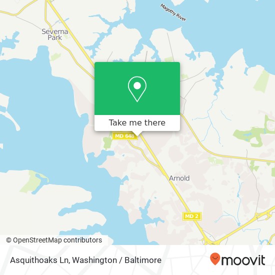 Mapa de Asquithoaks Ln, Arnold, MD 21012