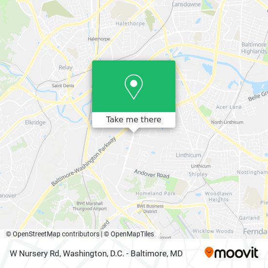 W Nursery Rd map