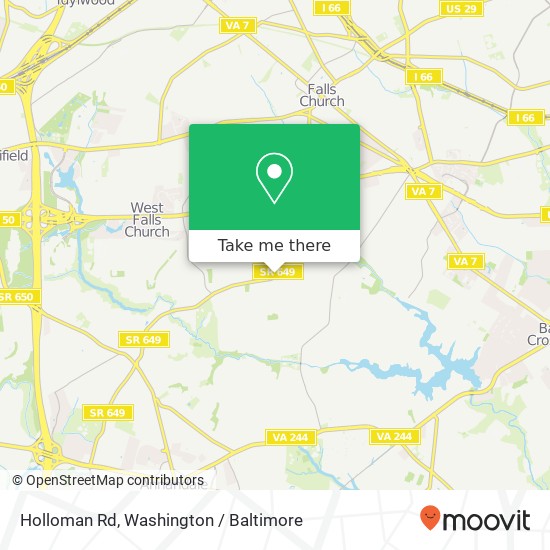 Holloman Rd, Falls Church, VA 22042 map