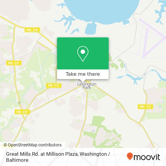 Mapa de Great Mills Rd. at Millison Plaza