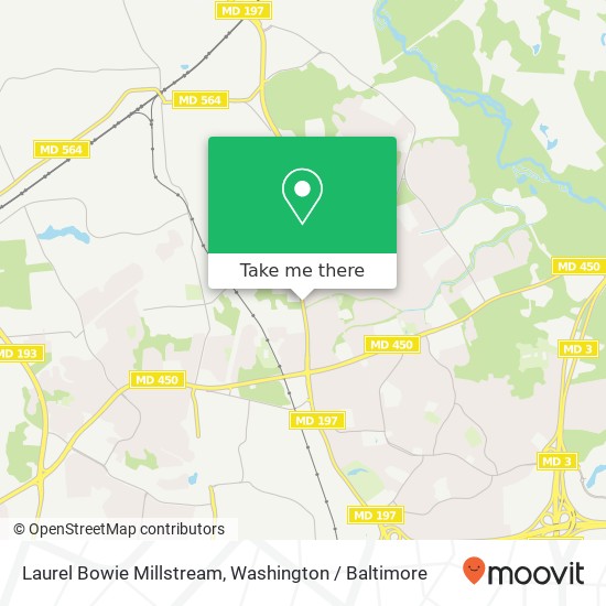 Mapa de Laurel Bowie Millstream, Bowie, MD 20715