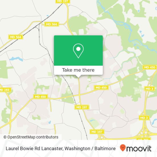 Mapa de Laurel Bowie Rd Lancaster, Bowie, MD 20715