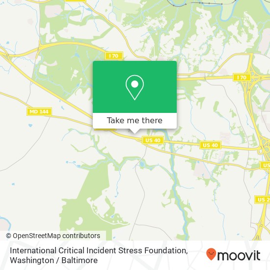 Mapa de International Critical Incident Stress Foundation, 3290 Pine Orchard Ln