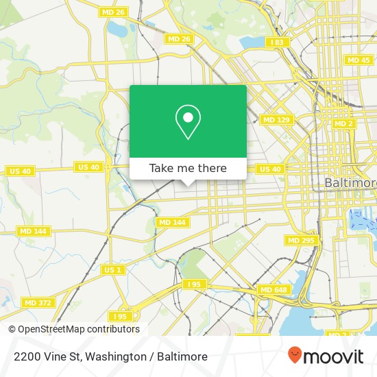 2200 Vine St, Baltimore, MD 21223 map