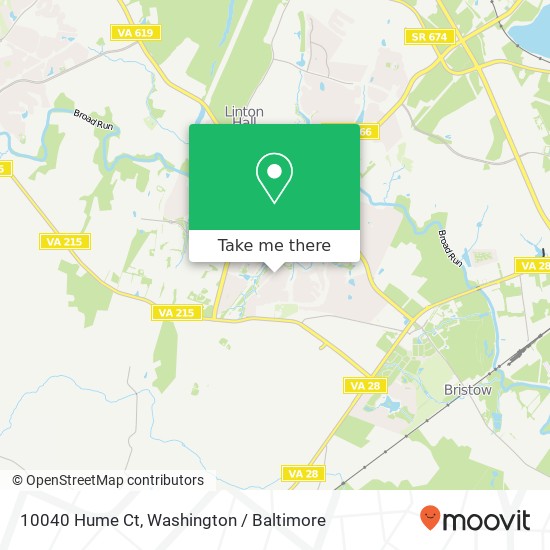 10040 Hume Ct, Bristow, VA 20136 map