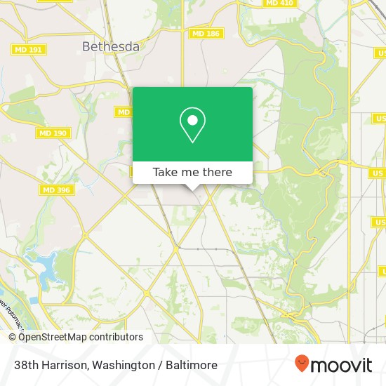 38th Harrison, Washington, DC 20015 map