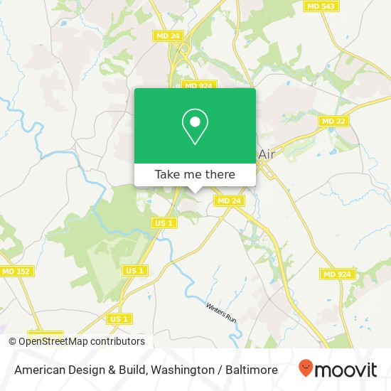 Mapa de American Design & Build, 221 Gateway Dr