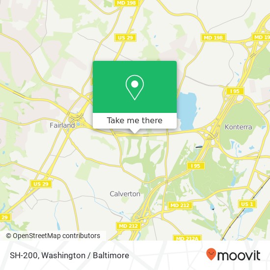 SH-200, Silver Spring, MD 20904 map