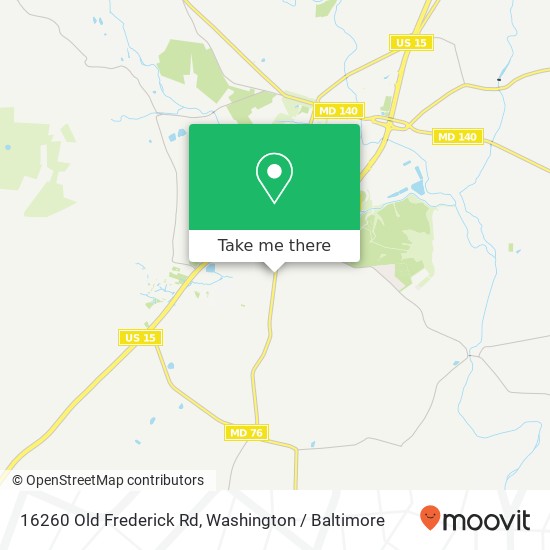 Mapa de 16260 Old Frederick Rd, Emmitsburg, MD 21727