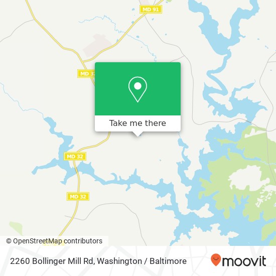 Mapa de 2260 Bollinger Mill Rd, Finksburg, MD 21048