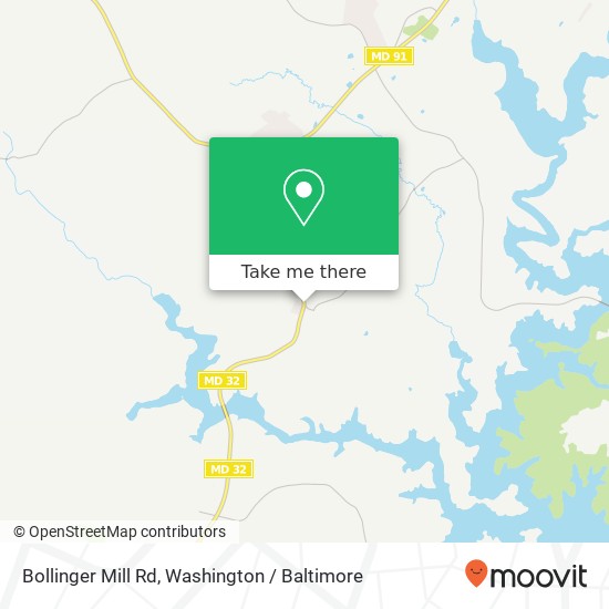 Mapa de Bollinger Mill Rd, Finksburg, MD 21048