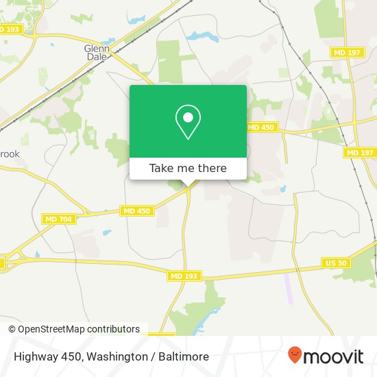 Mapa de Highway 450, Bowie, MD 20720