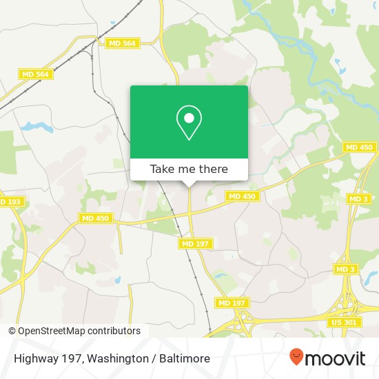 Mapa de Highway 197, Bowie, MD 20715