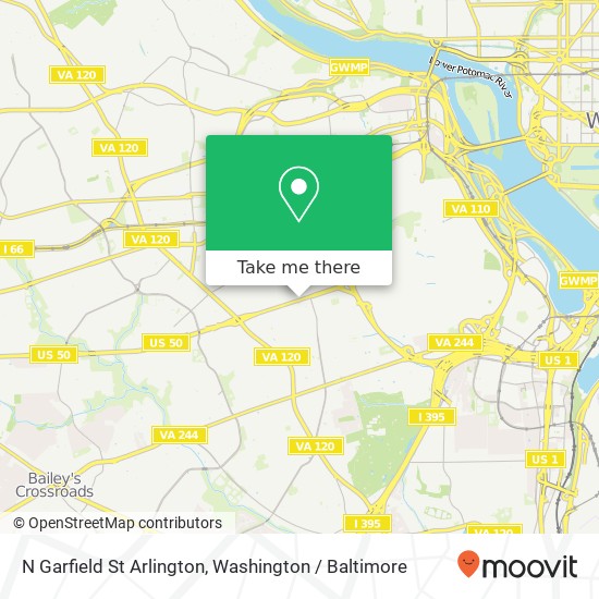 N Garfield St Arlington, Arlington, VA 22201 map