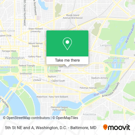 5th St NE and A map