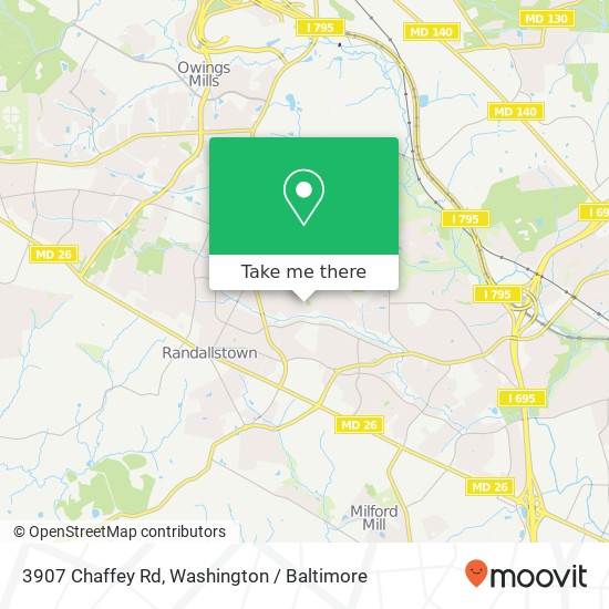 3907 Chaffey Rd, Randallstown, MD 21133 map