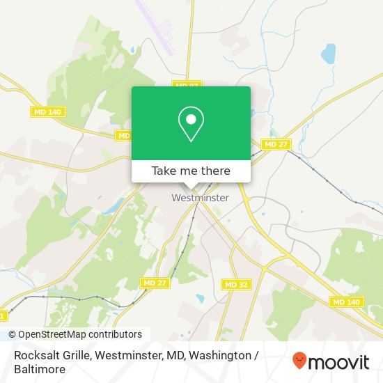 Rocksalt Grille, Westminster, MD, 65 W Main St map