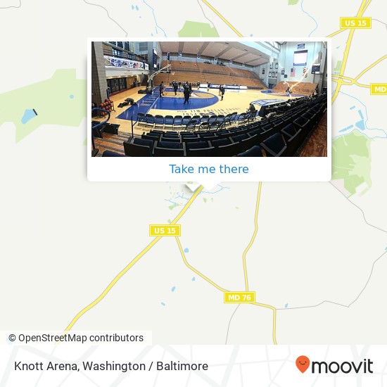 Mapa de Knott Arena, 16300 Old Emmitsburg Rd
