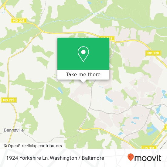 Mapa de 1924 Yorkshire Ln, Waldorf, MD 20603