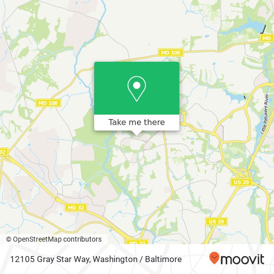 12105 Gray Star Way, Columbia, MD 21044 map