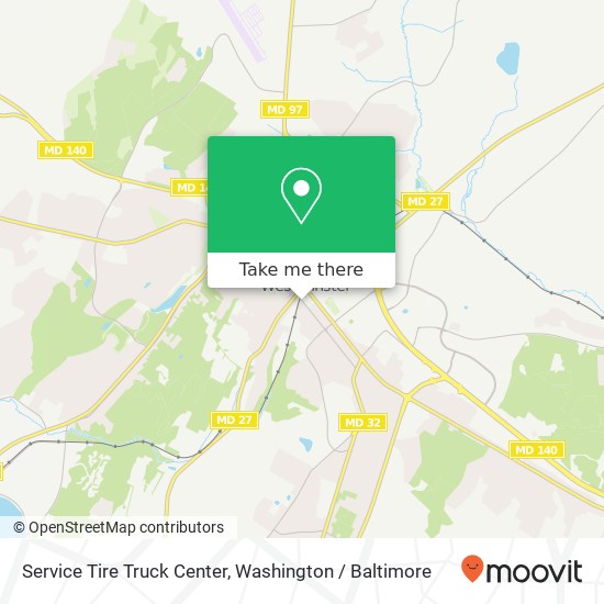 Mapa de Service Tire Truck Center, 6 E Green St