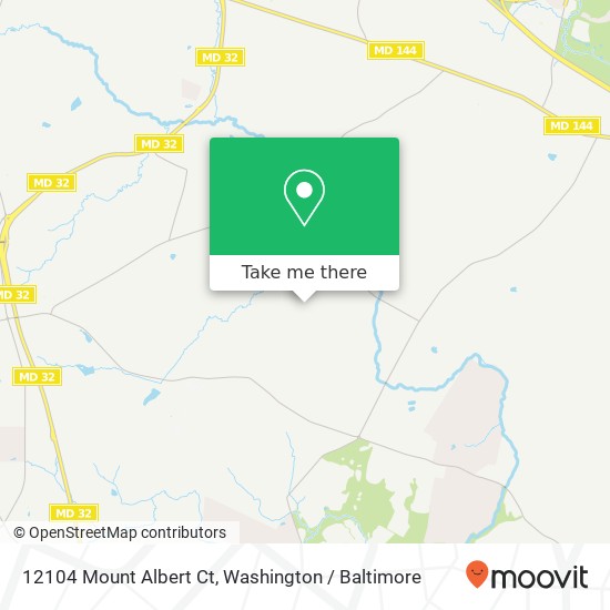 Mapa de 12104 Mount Albert Ct, Ellicott City, MD 21042