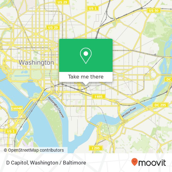 Mapa de D Capitol, Washington, DC 20003
