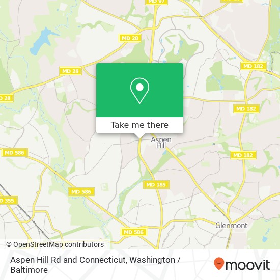 Aspen Hill Rd and Connecticut, Silver Spring, MD 20906 map