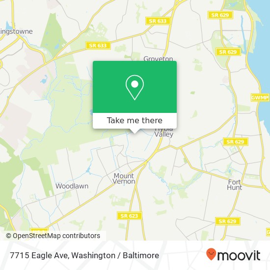 Mapa de 7715 Eagle Ave, Alexandria, VA 22306