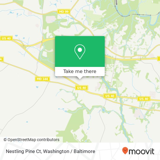 Mapa de Nestling Pine Ct, Ellicott City, MD 21042