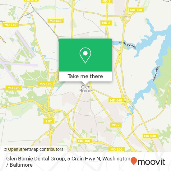 Glen Burnie Dental Group, 5 Crain Hwy N map