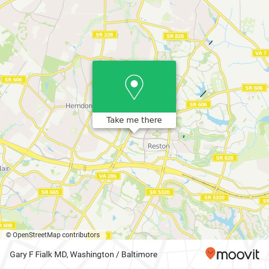 Gary F Fialk MD, 1860 Town Center Dr map