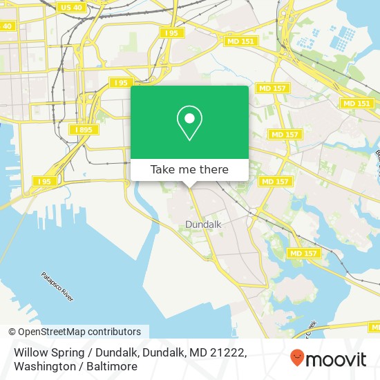 Mapa de Willow Spring / Dundalk, Dundalk, MD 21222