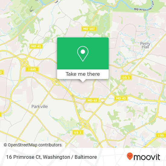 16 Primrose Ct, Parkville, MD 21234 map