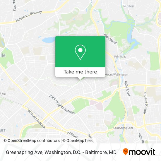 Mapa de Greenspring Ave