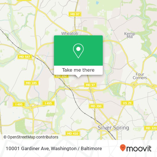 10001 Gardiner Ave, Silver Spring, MD 20902 map